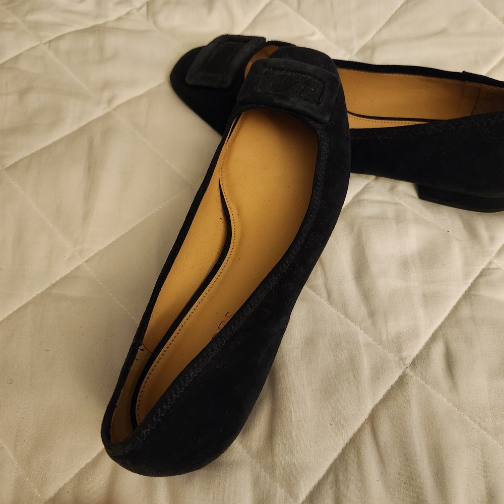 Talbots Black Suede Flats